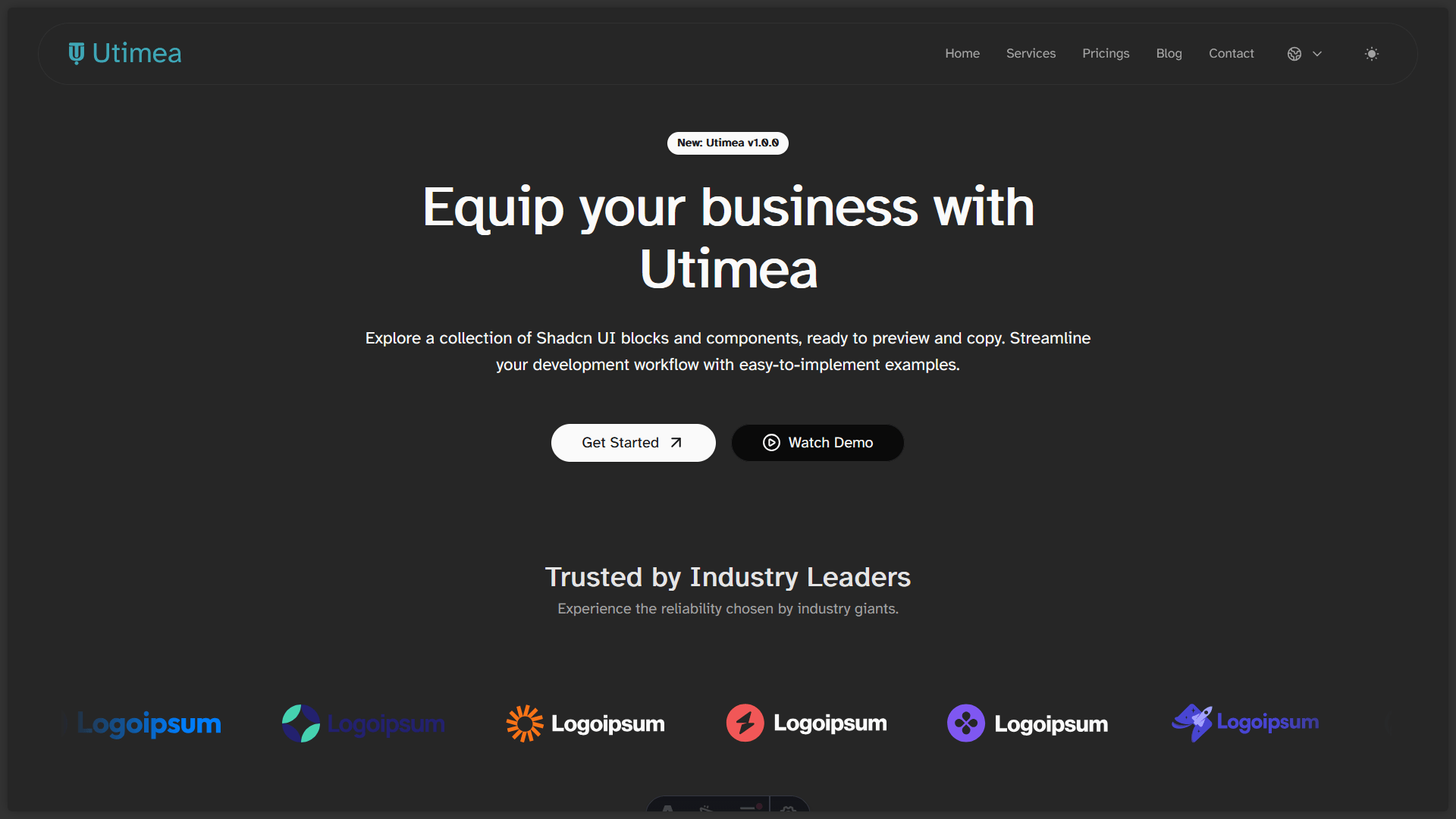 UTIMEA – Modular and Extensible Software Ecosystem (WIP)